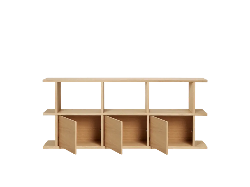 Premium | Kona Bookcase - 3x2 - with 3 Cabinet Inserts