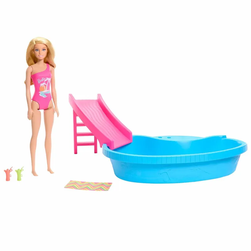 Barbie Pool With Doll Playset | Handla nu