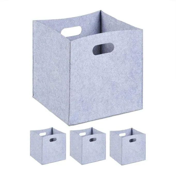 Endast denna vecka | Felt storage box - 4 pcs