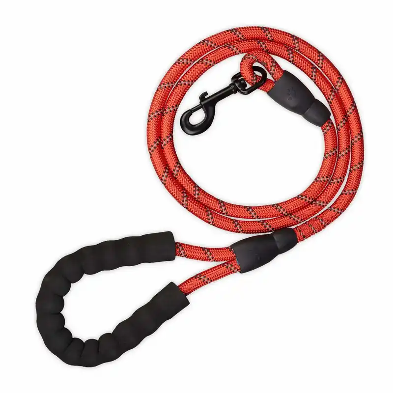 Vadderat hundkoppel rött 150 cm | Specialpris