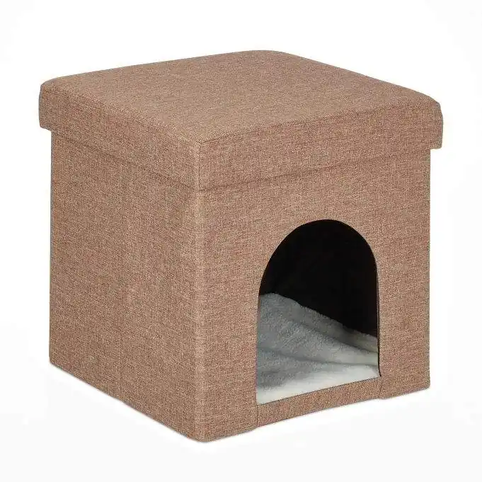 Ny lansering | Collapsible cat pit light brown