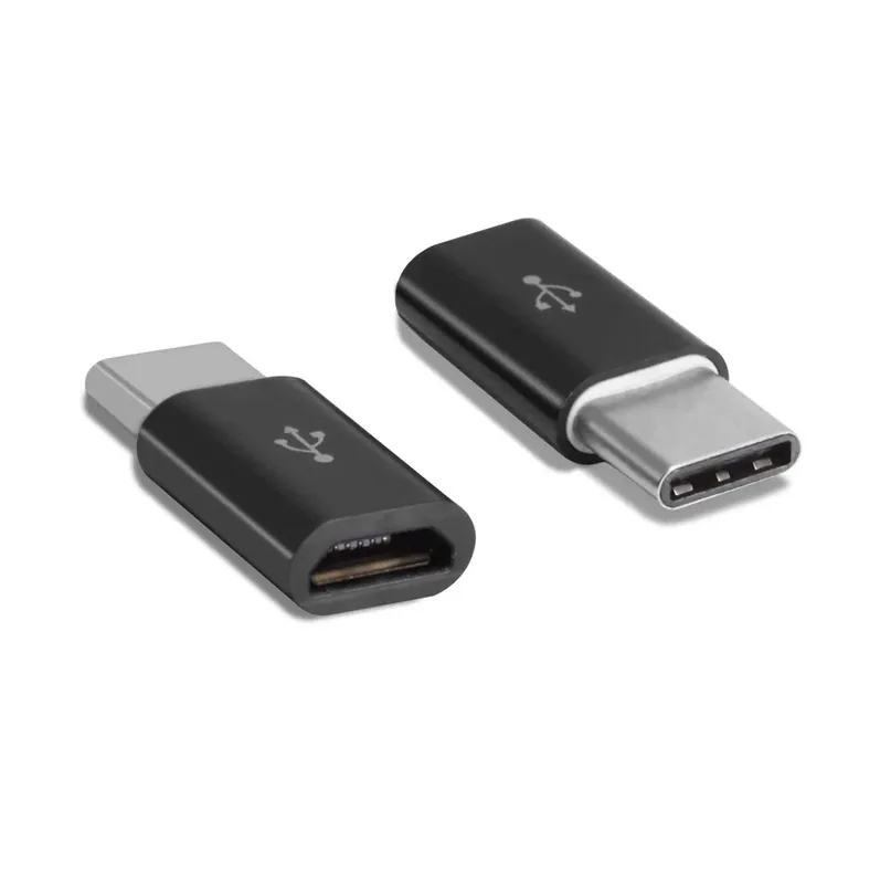Micro-USB till USB-C Adapter - Svart - Extra rabatt