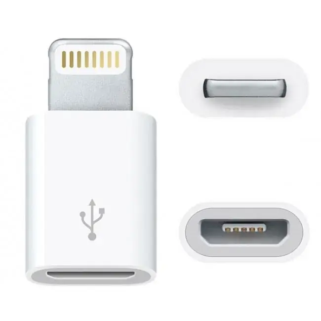 Nyligen lanserat - Micro-USB to Lightning Adapter - White