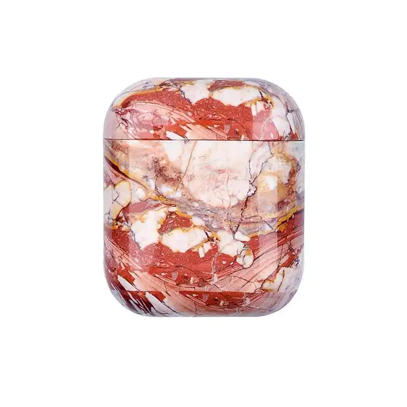 Protective Case for AirPods - Red Marble | Precis inkommet