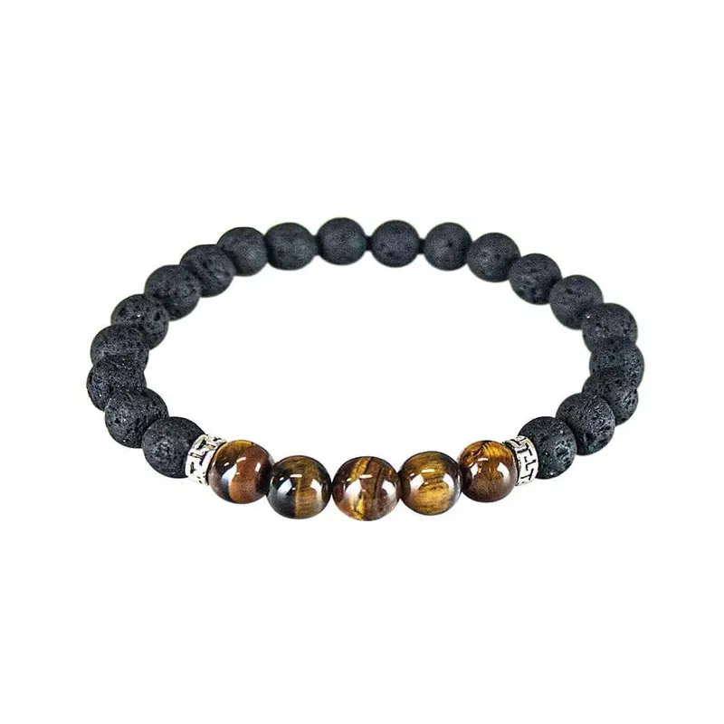 Armband med vulkansten - Brun | Mycket efterfrågad