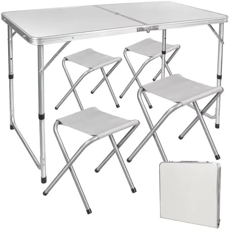 Populärt just nu | Adjustable Camping Table + 4 Folding Chairs