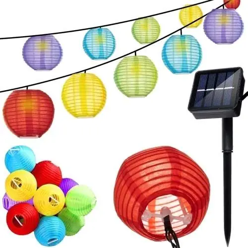 Solcellebelysning Multicolor 30 Bolde IP65 | Kundfavorit