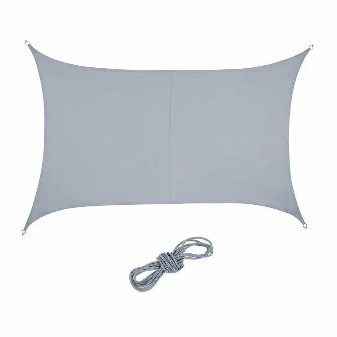 Skynda dig - Sun sail rectangular light grey