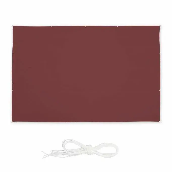 Sun sail rectangular maroon | Skynda dig