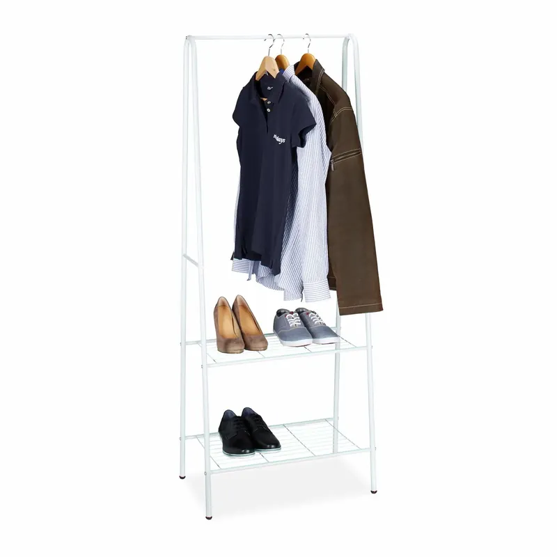 Clothes stand 2 shelves SANDRA | Outlet