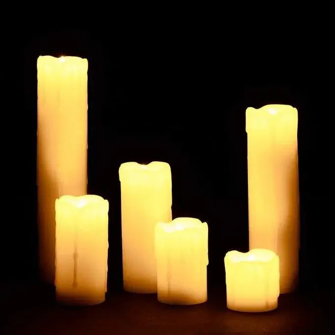 Expressleverans - LED blockljusvax set om 6