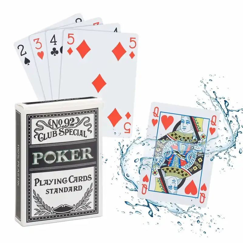 Waterproof plastic poker cards - Premiumkvalitet