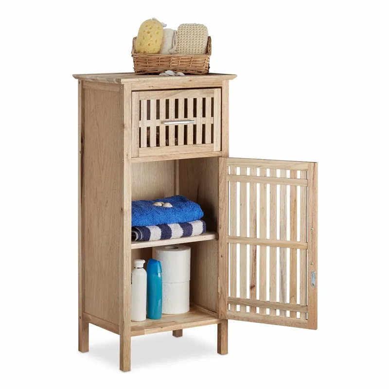 Bathroom cabinet Walnut Freestanding | Rabatt