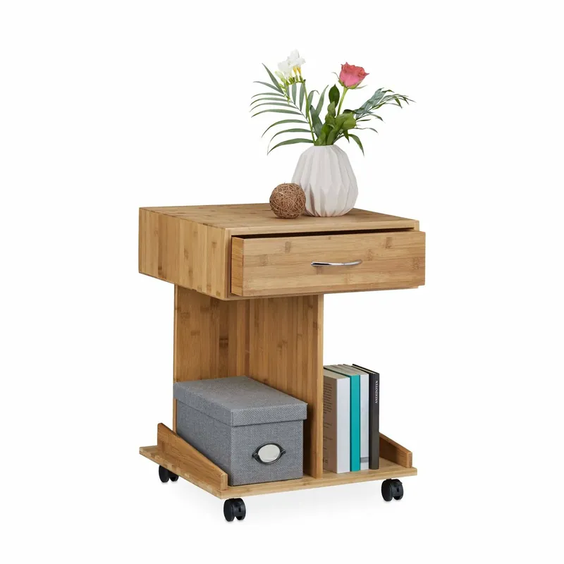 Side table with wheels - Fynd
