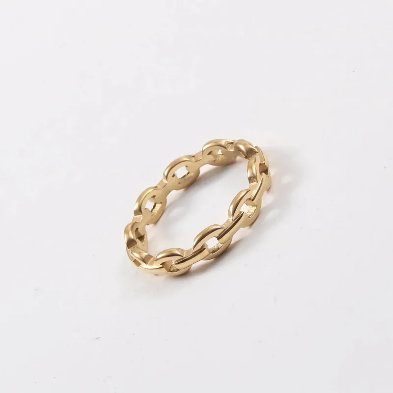 Begränsat antal - Ring Link - förgylld