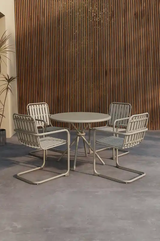 Ensemble de repas Chios , Beige | Beställ idag